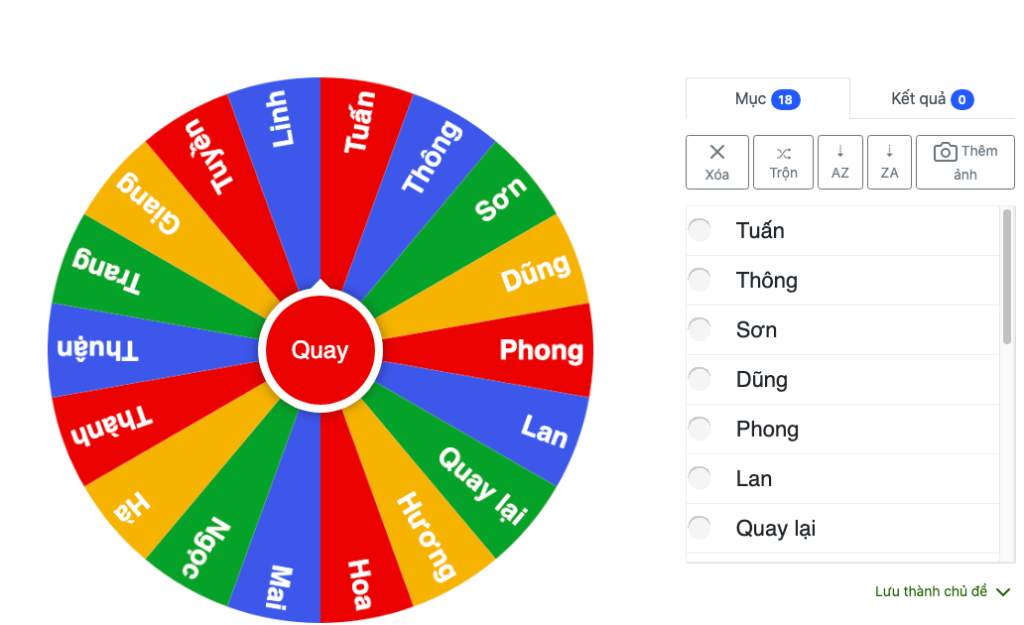 Thiết kế chi tiết các ô giải thưởng trên vòng quay may mắn Canva