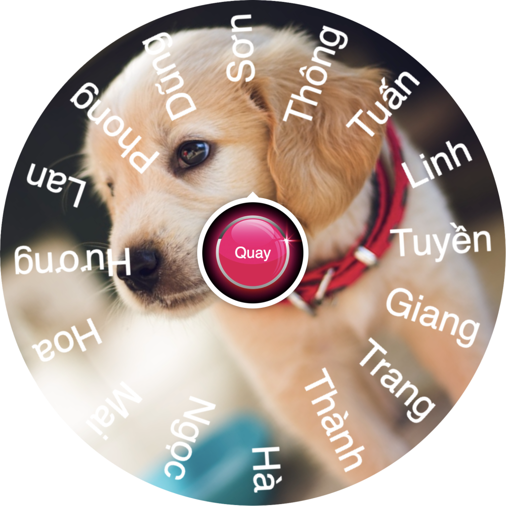 thêm hình nền cho vòng quay may mắn - Hướng dẫn tùy biến màu sắc, âm thanh và danh sách cho thêm hình nền cho vòng quay may mắn